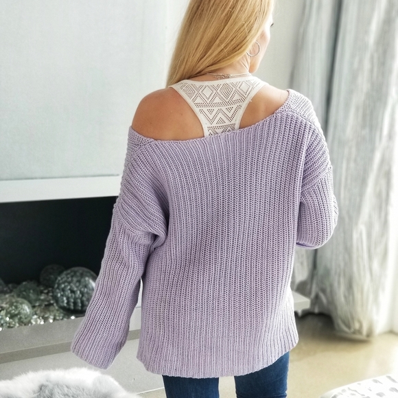 Lilac Factor Oversized Sweater Top - Picture 5 of 5